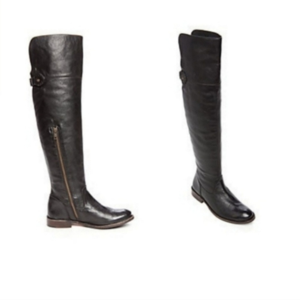 Frye Shirley Over the Knee Leather Boots i…
